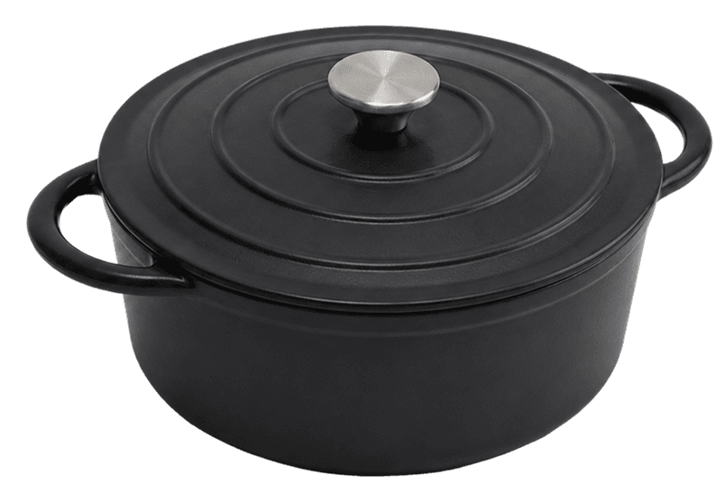 Matte Black Round Casserole — Matte Black