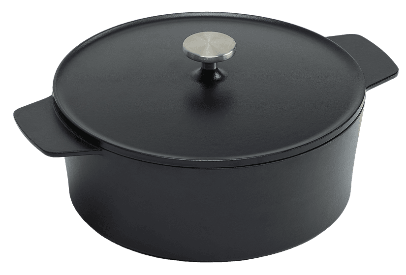 Matte Black Round Casserole — Matte Black